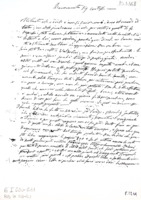 Anteprima di Informazioni della sua visita al figlio a Valsalice. Problemi della eccessiva voluminosità del libro in stampa. Sospeso il progetto di erezione diun liceo. Richiesta di sussidio. Altre notizie.