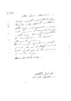 Anteprima di Comunica l'apostolica benedizione per lei e per tutta la famiglia. A Roma ha ''millanta cose'' da fare [Orig. presso Eredi CalloriMilano] - MB X, 1131.