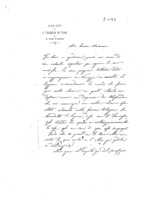 Anteprima di La informa che ha ricevuto la sua lettera con il sussidio per il riscatto di un chierico dal servizio militare. La ringrazia assicurando preghiere. Sarà presto di ritorno [Ms. di D. Albera con firma aut.]. MB X, 1217