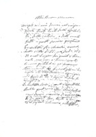 Anteprima di Ringrazia per l'ospitalità e l'offerta di una colonna di granito per la chiesa di Maria Ausiliatrice. Avvisa della sua partenza per Cunico prevista per l'indomani.