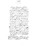 Anteprima di Chiede il suo aiuto. Spera di poterla incontrare a Vignale. (L'orig. è presso: Eredi Callori - Milano.)