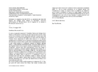Anteprima di In risposta a Sua del 09.04.u.s. pervenuta per mano del Rettore del Collegio Carlo Alberto di Moncalieri, comunica all'Arcivescovo di BrindisiOstuni che D. Cagliero G. si recherà a Brindisi per trattare con Lui.
