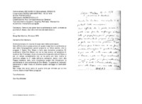 Anteprima di Teme di non poter fare la conferenza ai confr. e chiede se può farla D. Bosco. (Sul retro indirizzo del destinatario.)