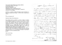 Anteprima di La prefettura chiede informazioni intorno all'Oratorio. D. Bosco non sàquale ne sia lo scopo - cfr. MB IX 656. (Il destinatario è incerto.)