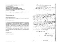 Anteprima di Biglietto d'accompagnamento per il Ch. Giordani A. che deve recarsi alla casa Patronato di S. Pietro in Nizza.