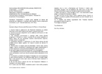 Anteprima di Disposizioni e notizie varie: attende un elenco del personale per stampare il catalogo della Società; stanno preparando una lotteria. (La 2^ metà del testo è aut. di D. Rua.)