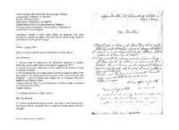 Anteprima di Chiede il conto delle messe da celebrare. Nel mese prossimo ci saranno gli esami finali dei chierici. Saluti al Sig. Andoli e a D. Perrot P. (P.S.aut. di D. Rua.)