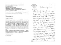 Anteprima di Chiede di poter fare le sue scuse presso l'Arcivescovo per il ritardo a rispondere al foglio del Teol. Maffei F., riguardante l'apertura di una nuovacasa sales.. Spiega le cause del ritardo.