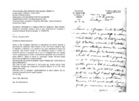 Anteprima di Permesso a D. Casalino Pietro di celebrare i Sacri Misteri; chiede di mandargli l'exeat e dice di aver intenzione di rimanere lì qualche mese per studiare teologia. (v. A4550275)