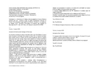 Anteprima di Li informa su D. Bosco, che al presente si trova a Roma e precisa che nonavranno luogo le solite Conferenze invernali di Torino. Dà indicazioni sugli esami dei Chierici. Chiede il n. di celebraz. di Messe.