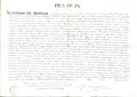 Anteprima di Breve del Papa Pio IX che concede particolari indulgenze aimembri della Pia Associazione dei devoti di Maria Ausiliatrice [In latino - Versione in italiano pubbl. nelle