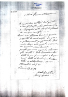 Anteprima di Ha avuto sue notizie dal Sig. Rizzoglio suo giardiniere. La sua vista peggiora in fretta. Invia benedizione e auguri - E III, 417;