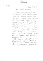Anteprima di Si rivolge alla C.ssa Callori assicurando preghiere per lei e per la Sig.ra Maria. Si trova nella Chiesa del S. Cuore dove i lavori sono rallentati per carenza di denaro -MB XVII,116 [L'orig. si trova presso Eredi CalloriMI]