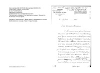 Anteprima di Progetto per una fondazione in Francia. (Testo francese)