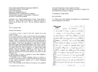 Anteprima di L'Avv. Tollero intende ritirarsi in congr.; ha già versato L. 800 per le spese. Chieda al coad. Baroni N. quanto ha ricevuto in prestito da una suora. Gli invia L. 200 per comprare pagnotte e mattoni.