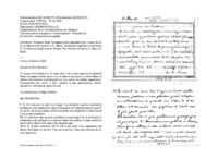 Anteprima di Propone Rossi Giuseppe come caposarto per Lucca: dia di lui le debite informazioni a D. Bensi. Dovendosi assentare incaricherà D. Durando di dargliquanto chiede. Pel ricevitore chieda a D. Sala o D. Savio.