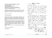 Anteprima di Lo incarica d'informare D. Bosco che il Sig. Carli, zio di Sr. Luigia delleFMA, ha donato L. 1500 (v. A4480174 sul 2^ foglio e A1623004) e il Can. Gazelli L. 3000 da parte di Sr. Giacinta Carena.