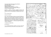 Anteprima di Il Capitolo è d'accordo di accettare le scuole di San Benigno. Domenica 21 cade il giubileo sacerdotale del Card. Nina loro protettore. (Sul retro minuta degli auguri di D. Barberis al Card. Nina.)