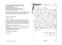 Anteprima di Assicuri la signora che gli ha chiesto una novena, che si stà facendo. Ringrazia il Sig. Josse per le 1000 lire. Gli manderà un cuoco. Fermi il contratto d'acquisto di un terreno finché non ha il denaro.