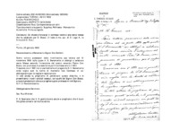 Anteprima di Gli chiede d'inviargli il confesso relativo alle cento messe che ha celebrato per D. Bosco. (Il testo è ms. aut. di D. Lago A., la firma è di D. Rua.)