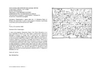 Anteprima di Raccomanda il latore della lett., D. Bonacina Pietro di Milano, che calunniato in patria, ceerca rifugio in America; ripristinata la sua fama, potràanche lavorare con i SDB.