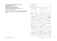 Anteprima di Lo ringrazia per la visita fatta all'oratorio con suo padre. Gli invia undispaccio, arrivato il giorno dopo la loro partenza. (Testo francese)