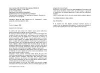 Anteprima di Salute del coad. Ferraris e di D. Confortola F.; nuovo personale; pratiche presso la S. Sede.