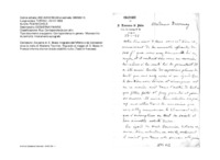 Anteprima di D. Bosco ringrazia dell'offerta; visita di Madame Tournier; nulla è statostabilito per il viaggio in Francia. (Testo francese)