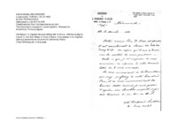 Anteprima di In risposta alla sua lettera dell' 8.04.c.a., informa la Sig.na Louvet C. che Don Bosco si trova a Roma, invia ossequi e la ringrazia della sua benevolenza nei confronti dell'amato Padre.[Testo MS allografo, in francese].