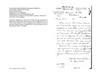 Anteprima di Risponde, su incarico di D. Bosco, alla sua lett. assicurando che suo figlio Carlo sta bene in Africa. Assicura preghiere per il figlio defunto, per lui e la sua famiglia. (Testo francese)