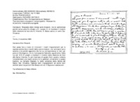 Anteprima di Ringrazia delle notizie sulle missioni, ma lo ammonisce perché scrive poco.Ha chiesto a D. Lazzero G. di mandare il modulo della relazione da fare alla S. Infanzia. D. Bosco saluta un certo Cav. Vincenzo.