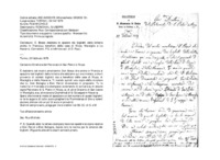 Anteprima di D. Bosco desidera lo spaccio dei biglietti della lotteria anche in Francia,a beneficio delle case di Nizza, Marsiglia e La Navarra. (Correzioni, P.S. e indirizzo aut. di D. Rua.)