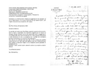 Anteprima di Lo informa che D. Bosco gli suggerisce di non sposarsi, se non si sente sicuro, e lo invita a fare con loro gli esercizi spirit., per meglio maturarela sua vocazione. (All. copia)