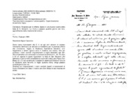 Anteprima di Ringrazia per le offerte. Spera in una buona riuscita della festa di S.Giovanni. Lo invita a passare qualche giorno con loro, approfittando della riduzione ferroviaria.