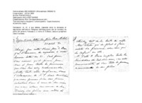Anteprima di In rif. a sua lettera, risponde circa la minaccia di espulsione dell'Istituto Religioso dell'Assunzione (da lei fondato) da parte del governo francese e, a nome di D.Bosco, assicura preghiere (testo franc.).
