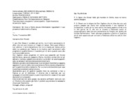 Anteprima di Gli invia a Roma alcune informazioni riguardanti il suo prossimo trasferimento a Faenza.