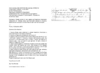 Anteprima di Chiede notizie di vario genere sull'Ispettoria Americana: celebrazioni diS.Messe, elenco dei Confratelli residenti in America, spedizione del rendiconto morale, Esercizi Spirituali dei Confratelli.