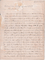 Anteprima di Scrive ai genitori: prega per la salute della sorella Rachele - Raccomanda di avere fede in Maria Ausiliatrice - Impossibilitato a venire a casa in quanto è occupato con la scuola (Luogo e data incerti).