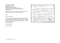 Anteprima di Invia una lett. da recapitare alla Sig.ra Mariani De Filippi Sofia; se non conosce l'indirizzo lo chieda a D. Cagnoli F.