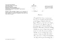Anteprima di Lettera indirizzata a Signora, in cui si scusa per un disguido postale dovuto a poca conoscenza della lingua francese di un proprio segretario, e ringrazia per l'accoglienza di due volumi a lei inviati [Testo in francese]