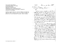 Anteprima di Ha ricevuto l'offerta di fr. 1000 per celebrare una messa ogni sabato del 1889. Dà spiegazioni sulla <guerra del pane>. Assicura preghiere al Divino Fanciullo.[Testo MS allografo, in francese. Accluse 3 copie DT].