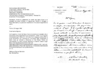 Anteprima di Avvisa su spedizione di ricordi del Sacro Cuore e di medaglie che aveva richiesto, e ringrazia per l'offerta in omaggio a Maria Santissima, la quale non mancherà di rimunerare largamente la carità.