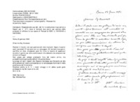 Anteprima di Risponde alla sua lett. del 14.1 e comunica il suo arrivo a Napoli per il27.1, dove si fermerà due giorni per parlare della proposta di affidare le sue opere di Pompei ai SDB. (v. A4410446 e A4410464)