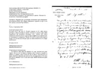 Anteprima di Ringrazia per la promessa d'informar sulle disposizioni del compianto Mons.Girri Biagio; disposizioni riguardo a Lugo in una lett. acclusa: corso dei Figli di Maria.