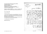 Anteprima di Lettera da consegnare a D. Useo G.B. proveniente dalla Palestina per il Capitolo Generale appena avrà posto piede a terra.