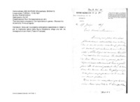 Anteprima di Gioia per la prossima ordinazione sacerdotale di Albert e per la miglioratasalute della Sig.na Madeleine; allega una lett. da consegnare al caro Henri