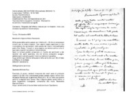 Anteprima di Ringrazia dell'offerta ricevuta per le missioni; invia una circolare riprodotta in fotozincotipia.
