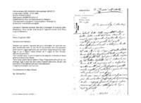 Anteprima di Desidera parlargli della gita a Marsiglia. Si è parlato della Missione inCina. (La lett. è scritta sul 2^ foglio di una lett. di D. Porta Luigi a D.Barberis.)