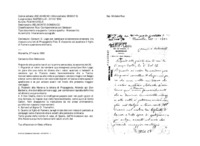 Anteprima di Consulti D. Lago per cambiare le banconote straniere. Ha ricevuto una lett.di Propaganda Fide. È d'accordo ad accettare il figlio di Fumero a pensioneordinaria.