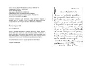 Anteprima di Chiede a quali condizioni il Sig. Gainotti è disposto a conceder loro un prestito. Invita D. Baratta agli esercizi spirituali. (Sul 2^ foglio: lett.di D. Belmonte a D. Baratta.)